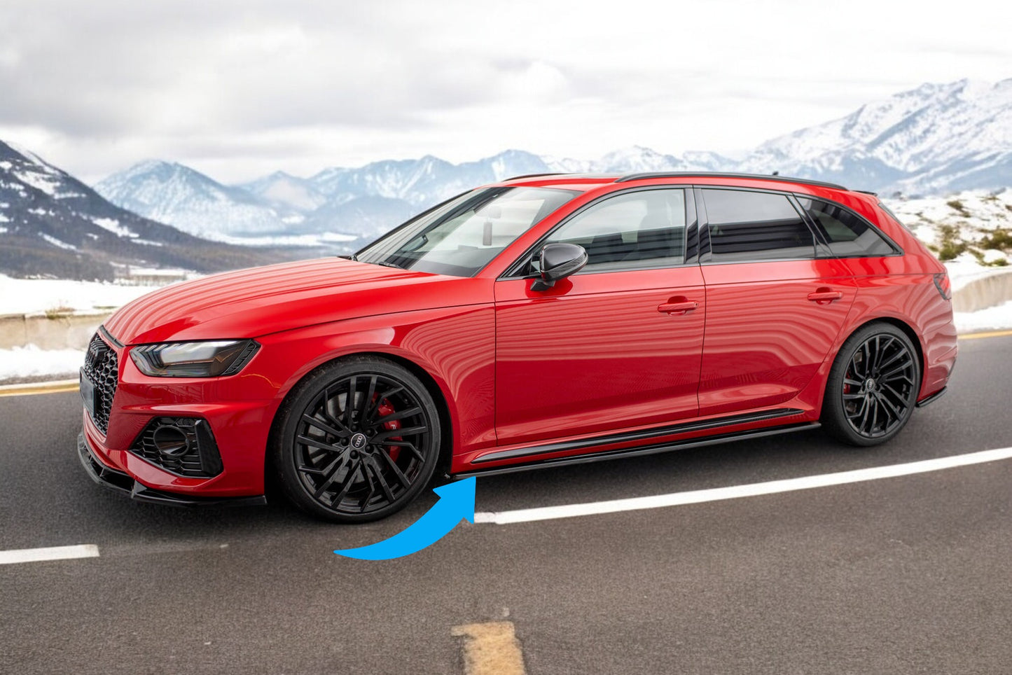🔥Minigonne Laterali Adatto Per Audi RS4 B9 / B9 Facelift🔥