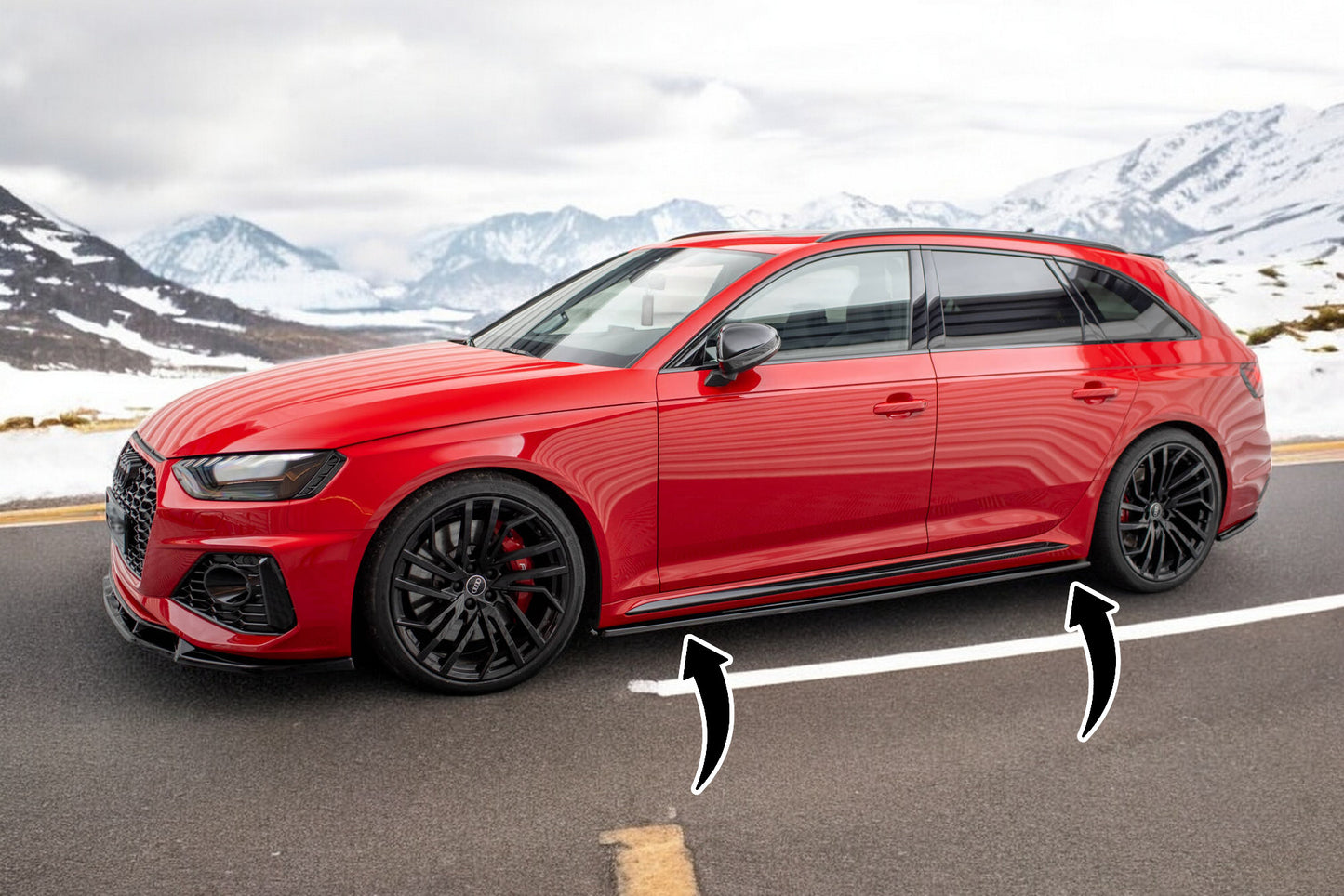 🔥Under Side Skirts suitable for Audi RS4 B9 / B9 Facelift🔥