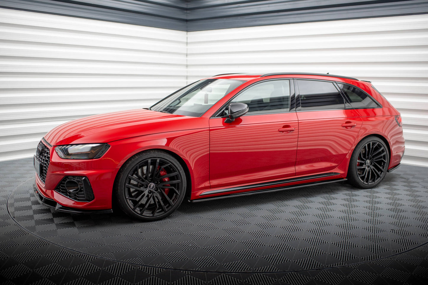 💫ART.3897 Griglia Anteriore look RS4 Per Audi A4 B9 2016+ (Nero)💫