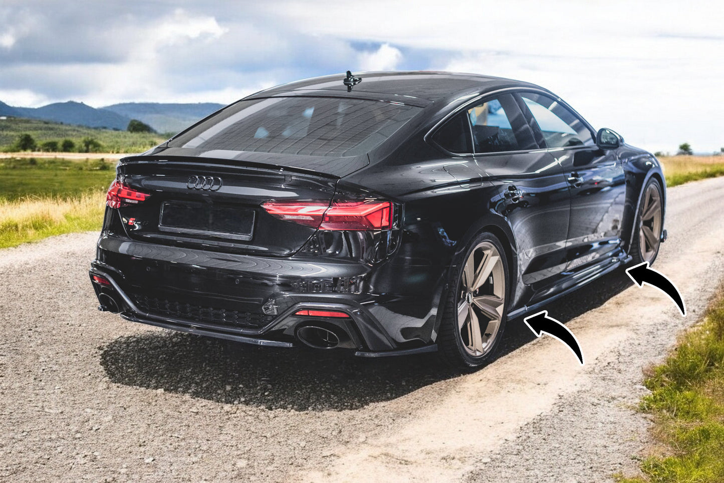 🔥Under Side Skirts suitable for Audi RS5 Sportback F5 Facelift🔥