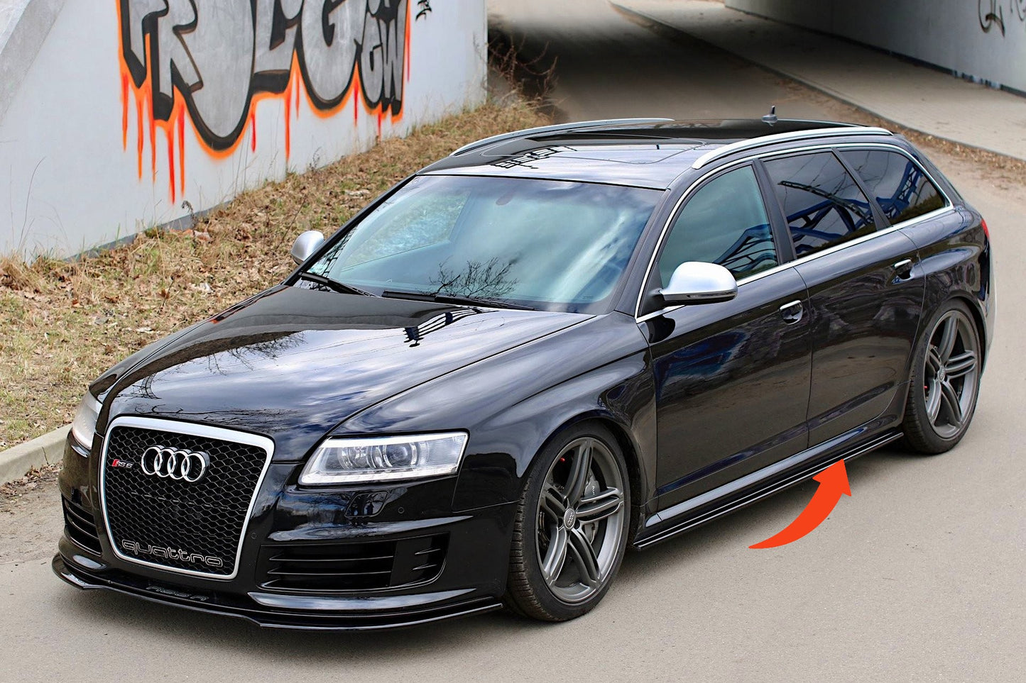 🔥Minigonne Laterali Adatto Per Audi RS6 C6🔥