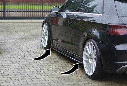 ✨Under Side Skirts fit for Audi S3 / A3 S-Line 8V / 8V FL Hatchback✨