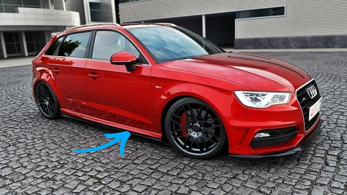 🔥 Minigonne Laterali Adatto Per Audi S3 / A3 S-Line 8V / 8V FL Sportback🔥