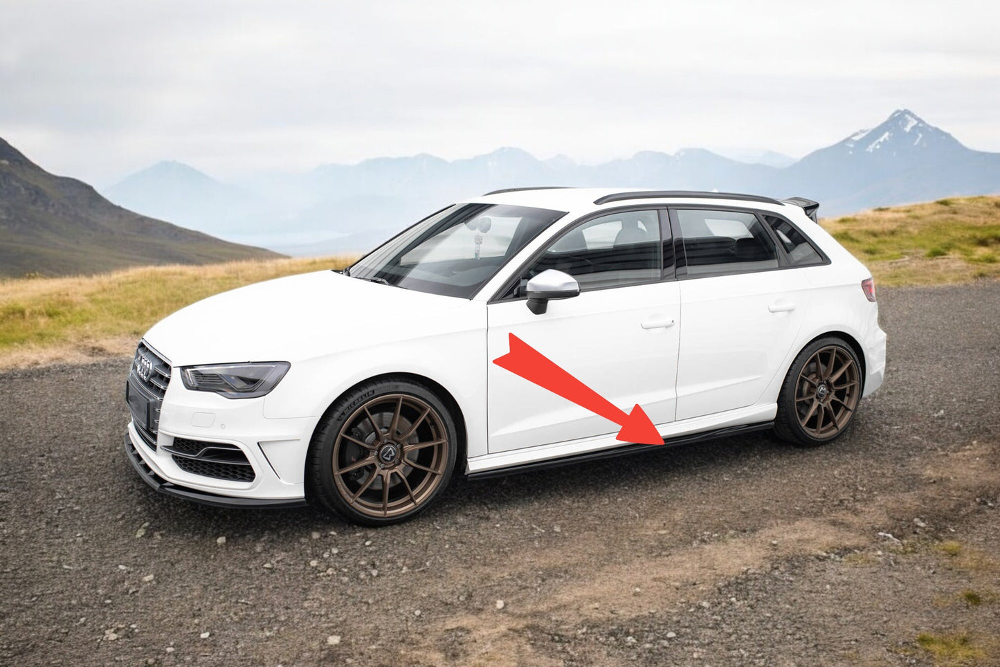💥Minigonne Laterali Adatto Per Audi S3 / A3 S-Line Sportback 8V💥