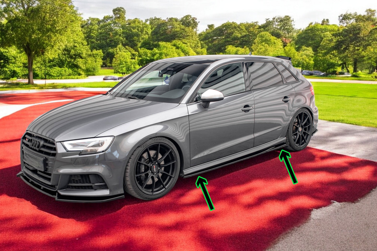 🔥Under Side Skirts suitable for Audi S3 /A3 S-Line Sportback 8V Facelift🔥