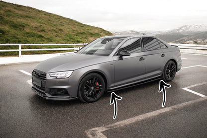 ⭐Sotto Minigonne Laterali adatto per Audi S4 / A4 S-Line / A4 Competiton B9⭐