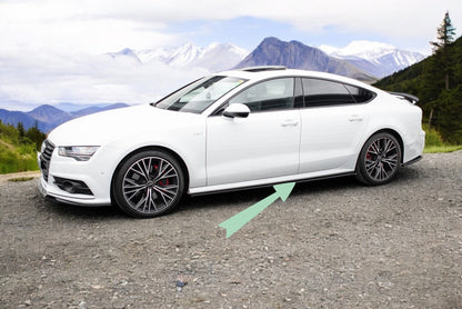 🔥Sottominigonne Laterali Adatto Per Audi S7 / A7 S-Line C7 FL🔥