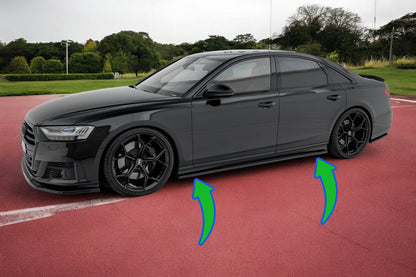 ✨Minigonne laterali adatto per  Audi S8 / A8 S-Line D5✨