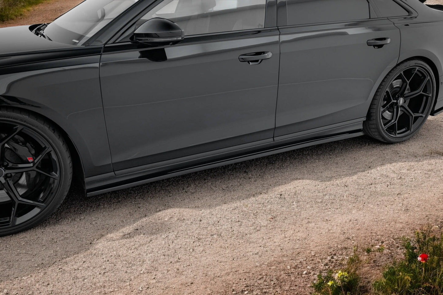 ✨Minigonne laterali adatto per  Audi S8 / A8 S-Line D5✨