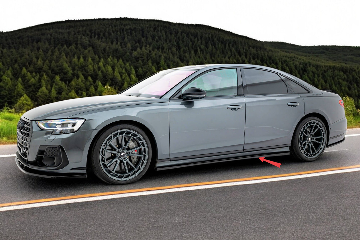 😎Minigonne laterali Diffusori Audi S8 / A8 S-Line D5 Facelift😎