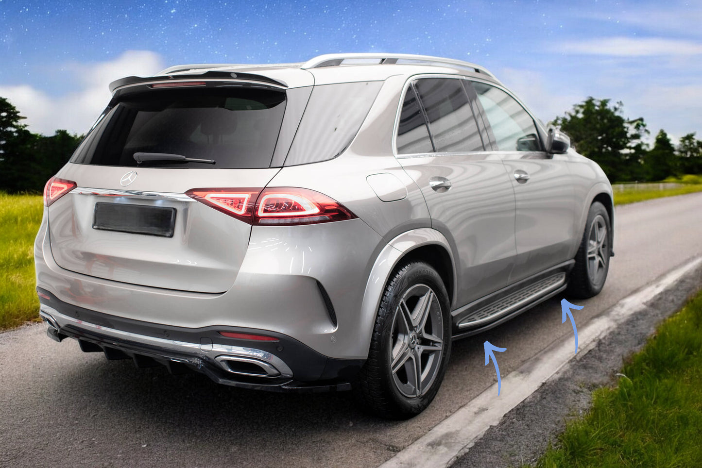 🔥Minigonne laterali diffusori Mercedes-AMG/AMG-Line GLE SUV W167/W167 Facelif🔥