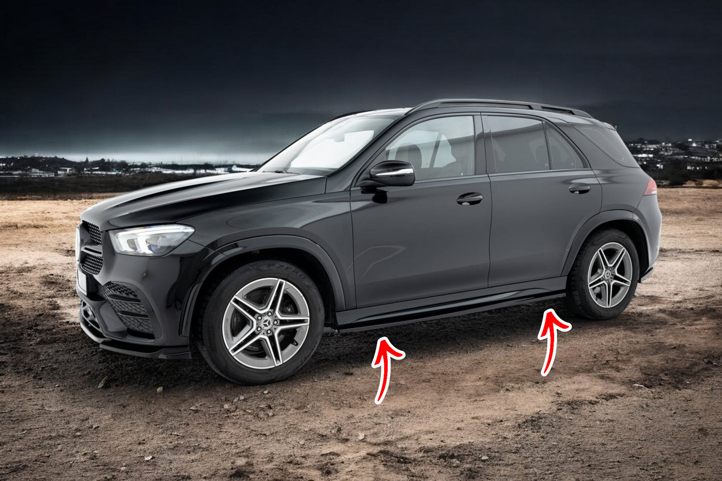 🔥Side skirts diffusers Mercedes-AMG / AMG-Line GLE SUV W167 / W167 Fac🔥