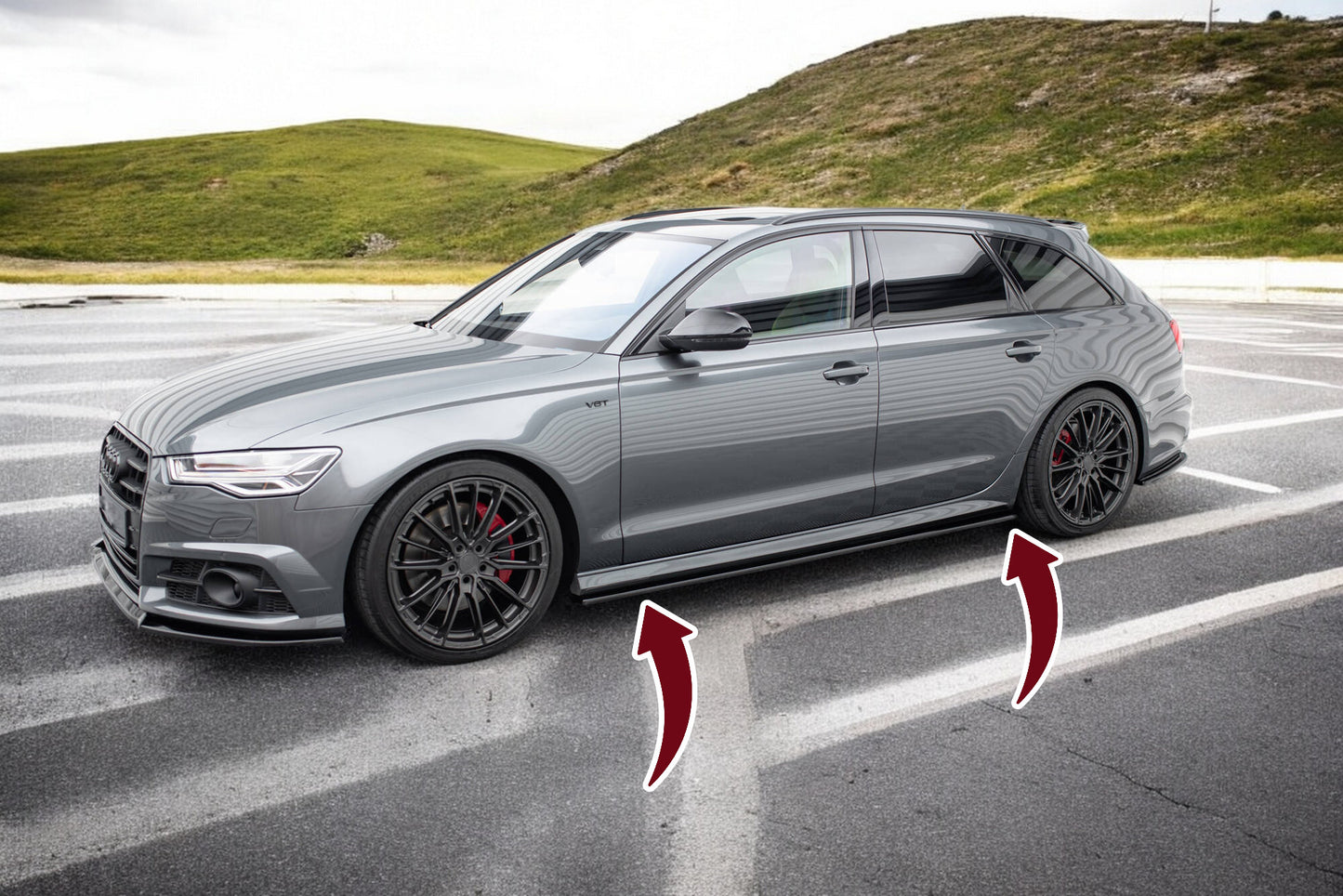 ⭐Under Side Skirts V.1 suitable for Audi A6 /A6 C7 S-line / S6 C7 Facelift⭐