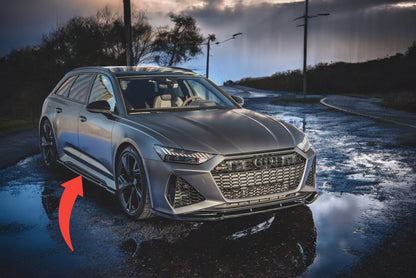 😎 Minigonne Laterali V.1 Adatto Per Audi RS6 C8😎