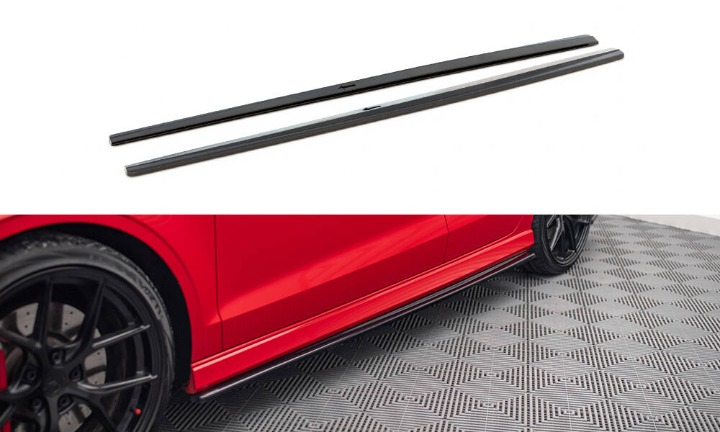 ⭐Sotto Minigonne Laterali V.1 adatto per Audi S3 / A3 S-Line 8V / 8V FL Berlina⭐