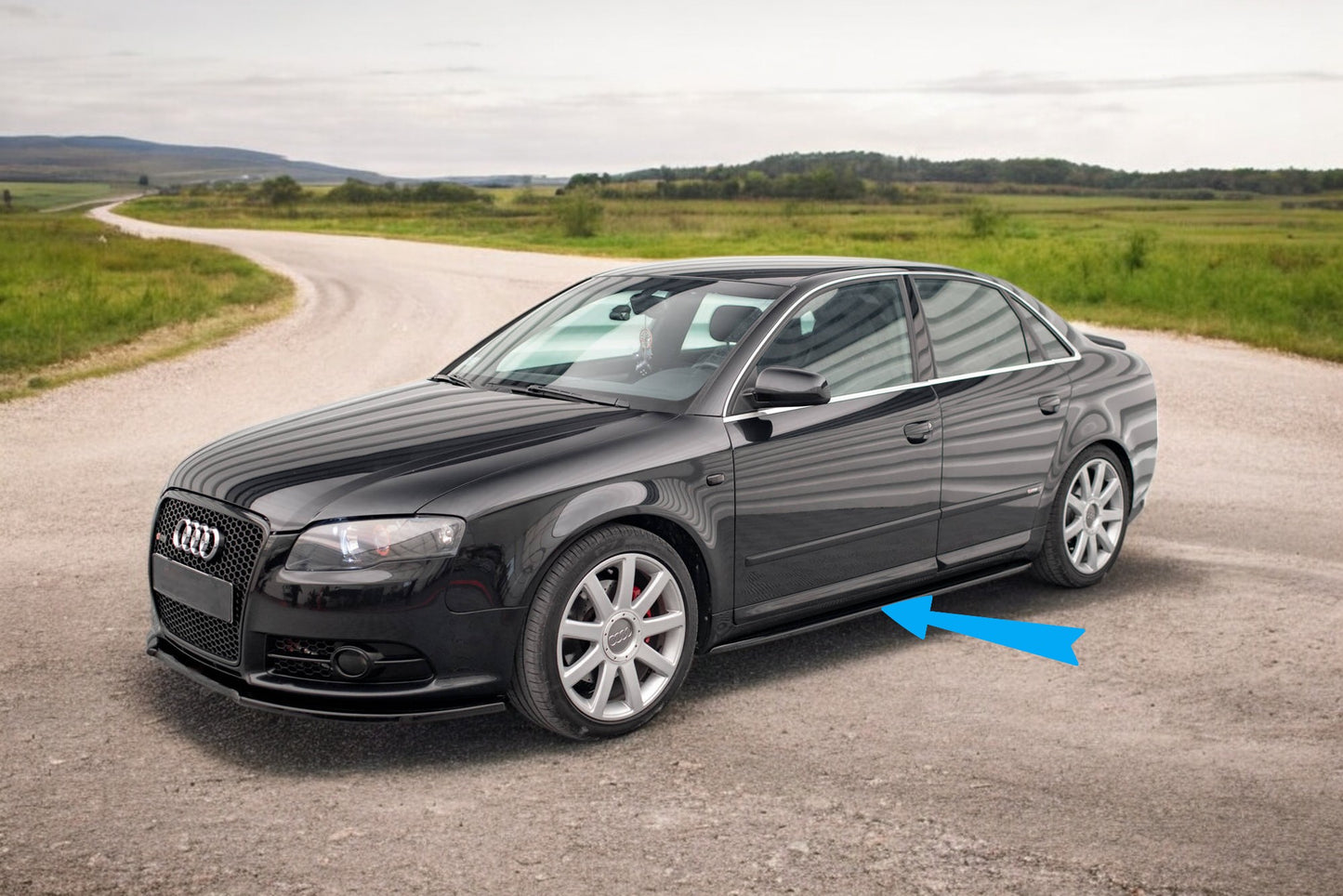 🔥 Minigonne laterali V.1 Adatto Per Audi S4/A4/A4 S-Line B6/B7🔥