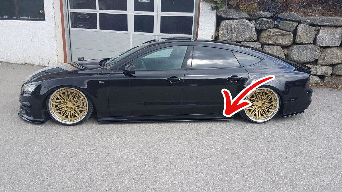 ⭐Sotto Minigonne Laterali V.1 adatto per Audi S7 / A7 S-Line C7⭐