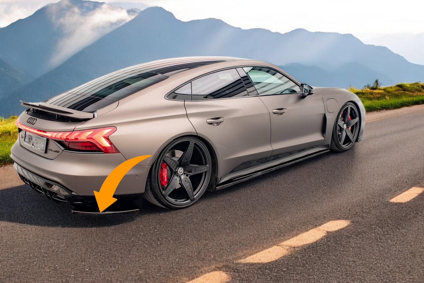 💯Splitter laterali posteriori V.1 adatto per Audi e-Tron GT / RS GT Mk1💯