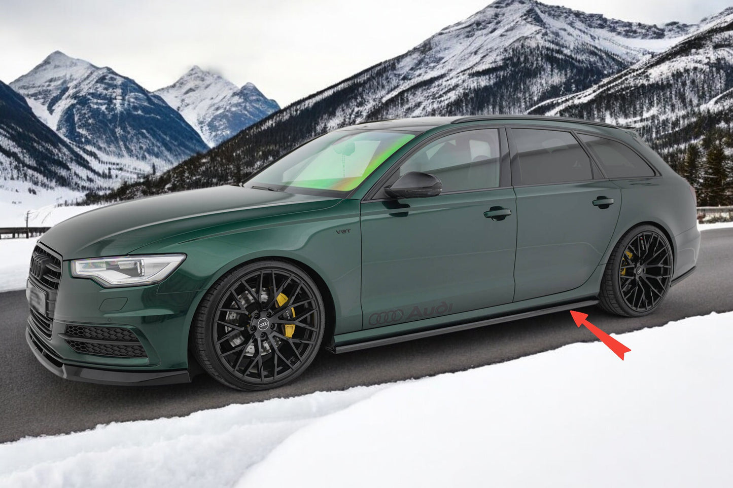 🔥Diffusori Minigonne Laterali V.2 adatto per Audi A6 S-line / S6 C7🔥
