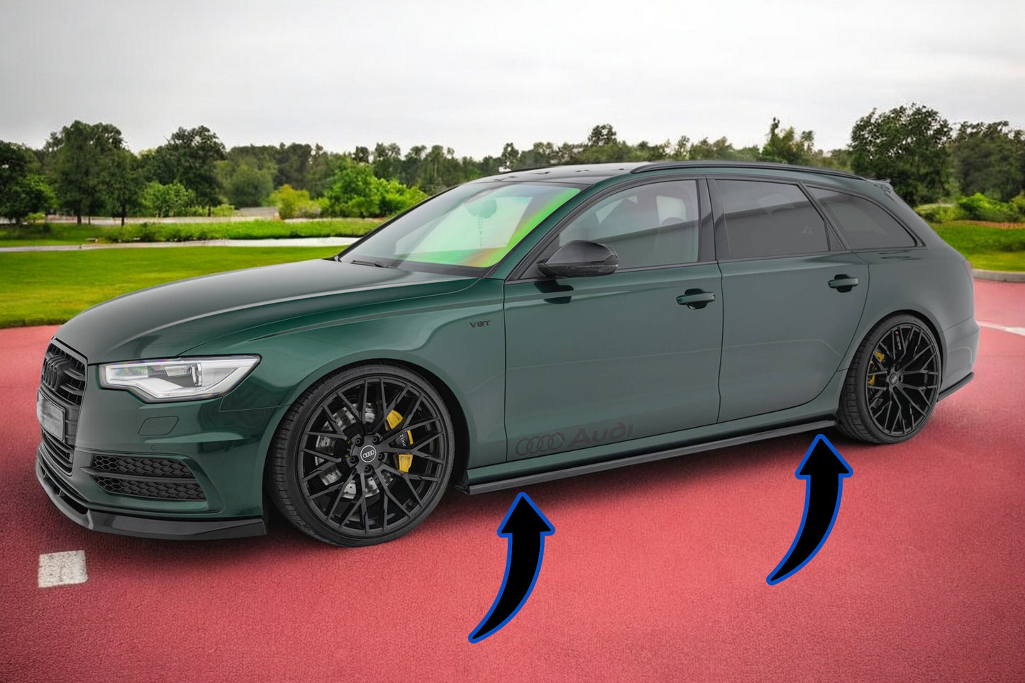 🔥Minigonne Laterali Diffusori V.2 Audi A6 S-line / S6 C7🔥