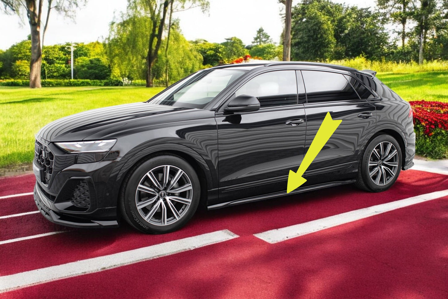 😎 Minigonne Laterali V.2 Adatto Per Audi Q8 / Q8 S-line / SQ8 Mk1😎