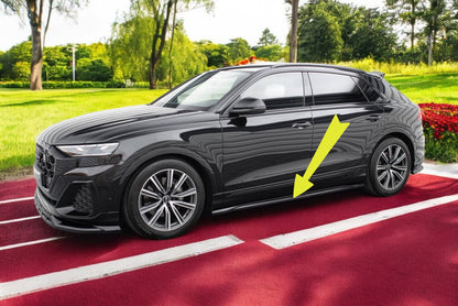 😎 Minigonne Laterali V.2 Adatto Per Audi Q8 / Q8 S-line / SQ8 Mk1😎