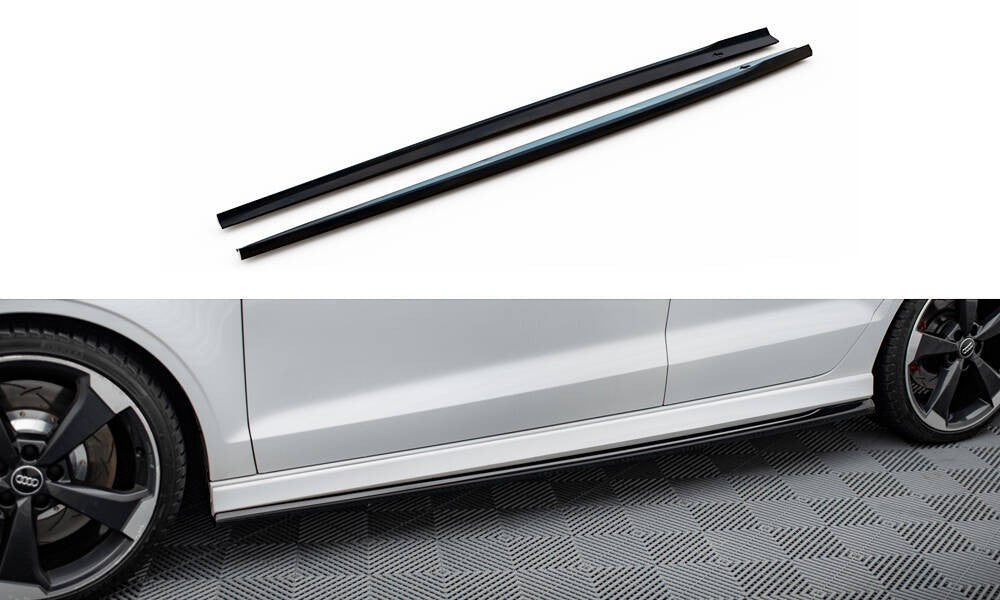 🌺Minigonne laterali  V.2 Adatto Per Audi RS3 Sedan 8V Facelift🌺