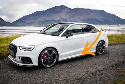 🌺Minigonne laterali  V.2 Adatto Per Audi RS3 Sedan 8V Facelift🌺