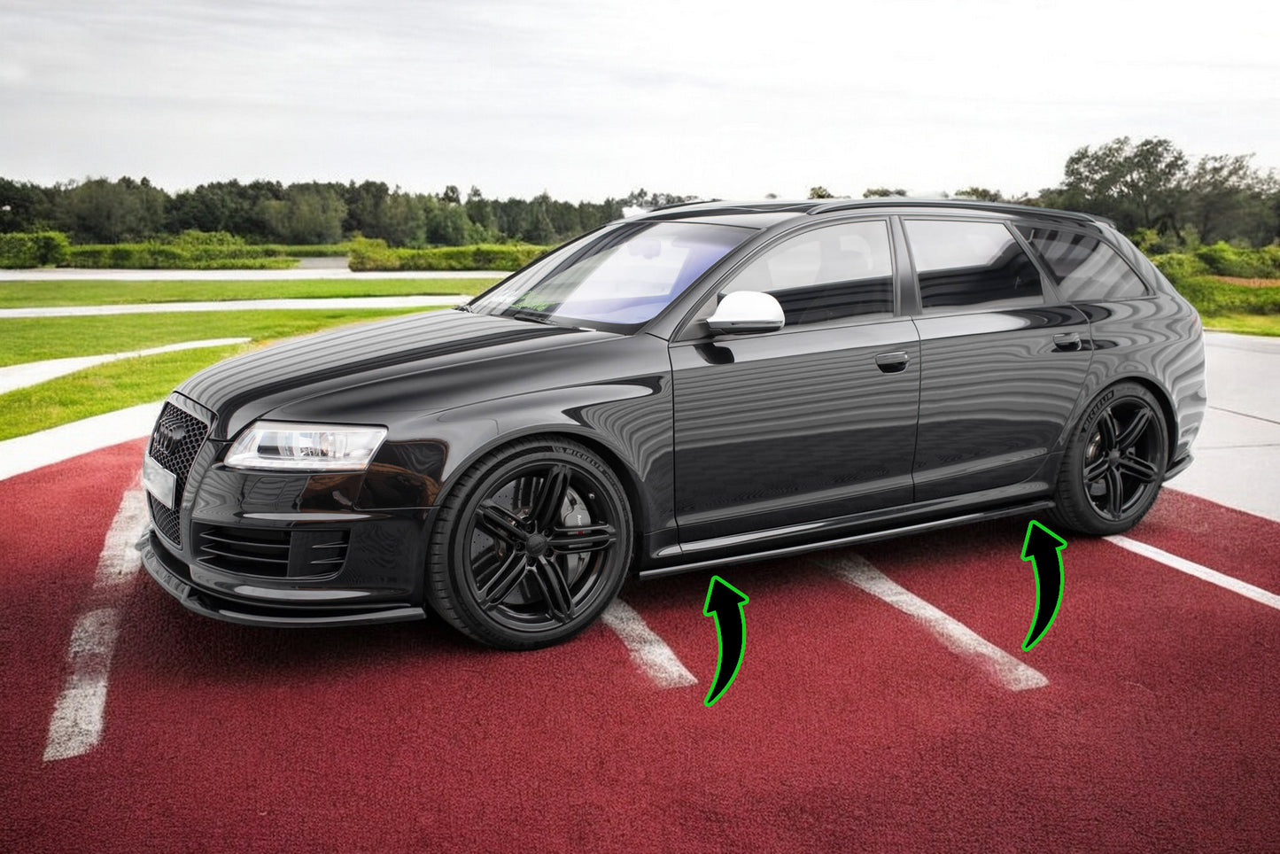 🔥Side Skirts Diffusers V.2 Audi RS6 Avant C6🔥