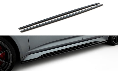 2160🔥⭐SOTTO MINIGONNE A6 C8 RS6 A7 C8 RS7 2019-2023 NERO LUCIDO⭐🔥