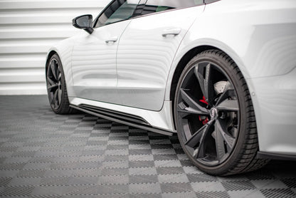 😎Minigonne laterali V.2 Adatto Per Audi RS7 C8😎