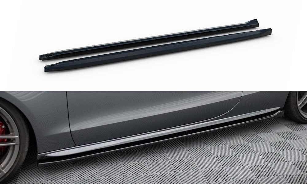😍Minigonne laterali V.2 Adatto Per Audi S5 / A5 S-Line Coupe 8T😍