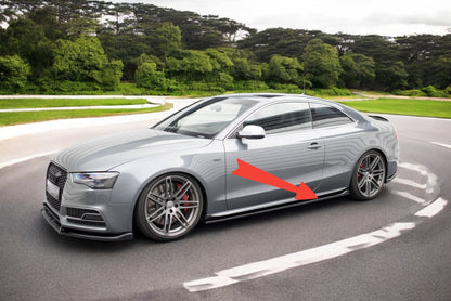 😍Minigonne laterali V.2 Adatto Per Audi S5 / A5 S-Line Coupe 8T😍