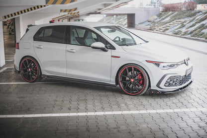 MINIGONNE LATERALI V.2 + FLAP ADATTI PER VOLKSWAGEN GOLF 8 GTI / GTI CLUBSPORT / R-LINE 2020