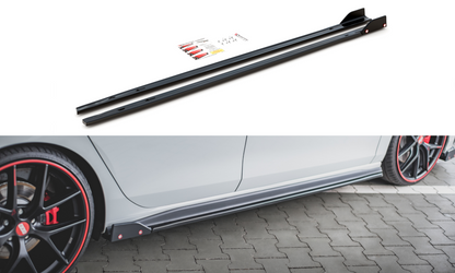 MINIGONNE LATERALI V.2 + FLAP ADATTI PER VOLKSWAGEN GOLF 8 GTI / GTI CLUBSPORT / R-LINE 2020