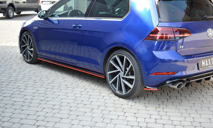 MINIGONNE LATERALI V.2 adatte per VW GOLF 7 R / R-LINE FACELIFT 2017-2020