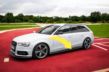😍Minigonne Laterali V.3 Adatto Per Audi A4 / A4 S-Line / S4 B8😍