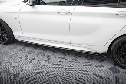 Side skirts diffusers V.3 CSL Look BMW 1 M-Pack / M140i F20 Facelift