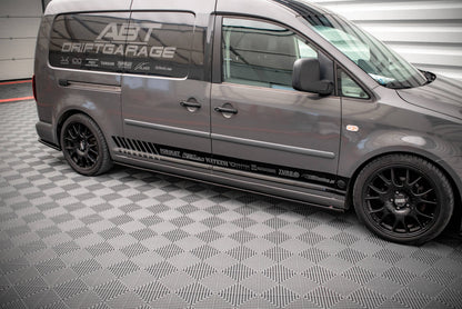 MINIGONNE LATERALI adatte per VOLKSWAGEN CADDY LONG MK3 FACELIFT 2010-2015