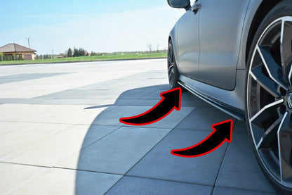 ⭐Under Side Skirts suitable for V.1 Audi RS7 C7⭐