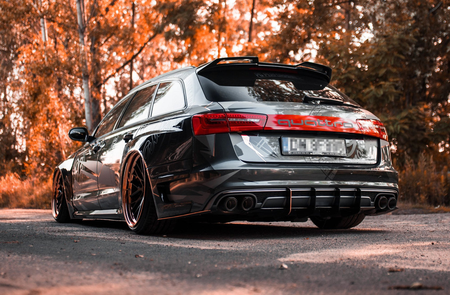 💫ART.8811 Spoiler Posteriore per Audi S6 / A6 S-Line C7 / C7 FL Avant 2012-2017💫
