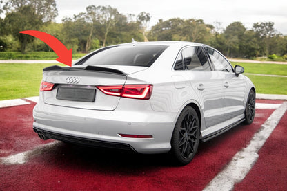 😎Calotta spoiler 3D Adatto Per Audi A3 / A3 S-Line / S3 / RS3 Berlina 8V😎
