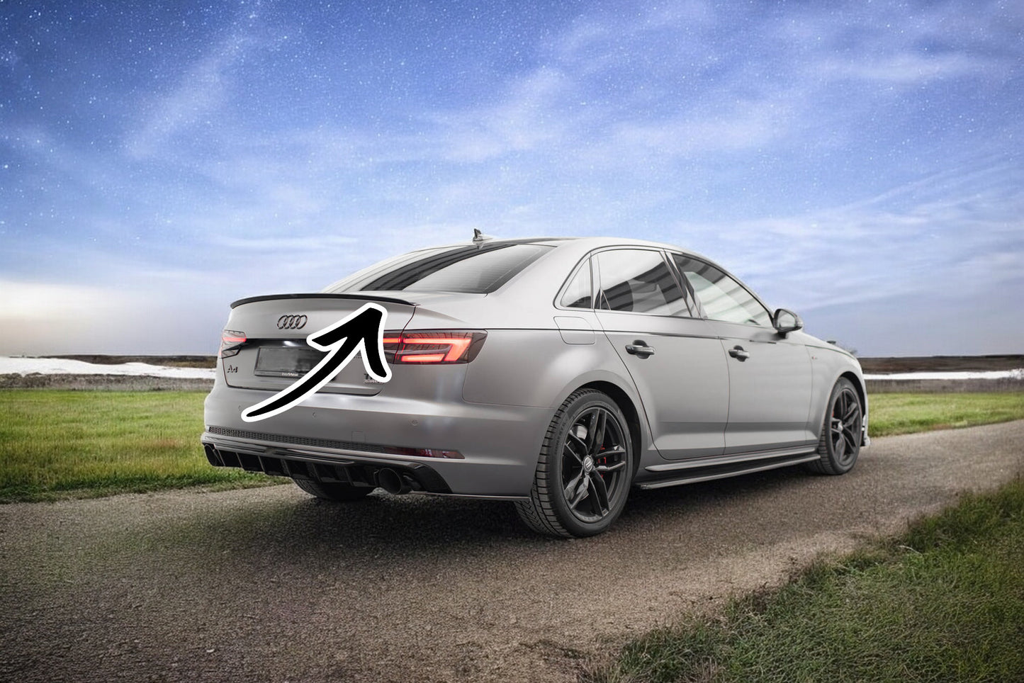 💫 SPOILER TETTO adatto per Audi A4 S-Line B9 Berlina💫