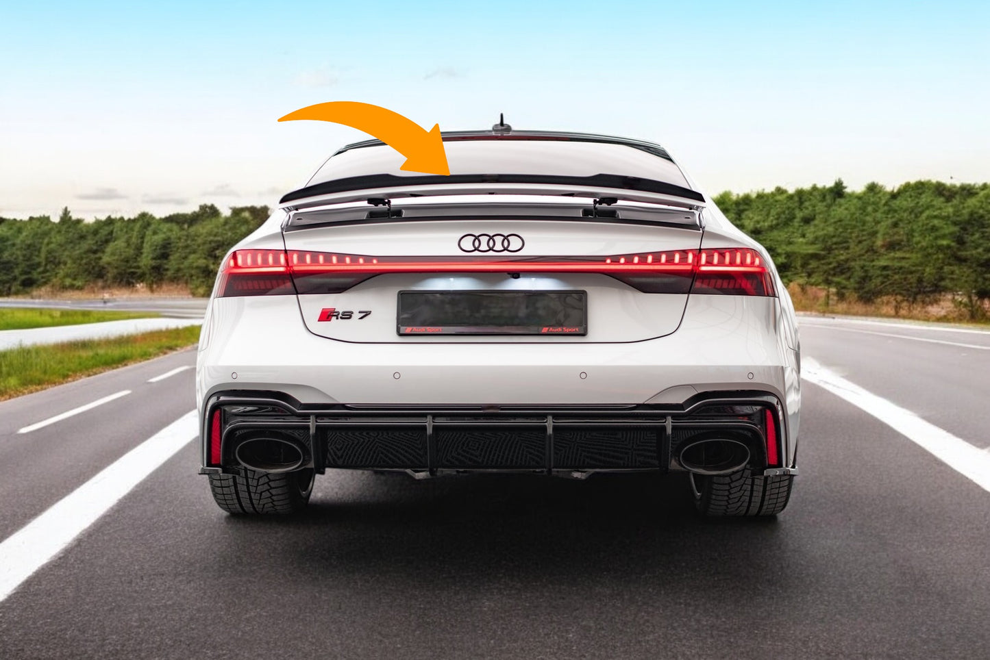 🔥Spoiler Cap Suitable For Audi A7 C8 / C8 S-Line / S7 C8 / RS7 C8🔥