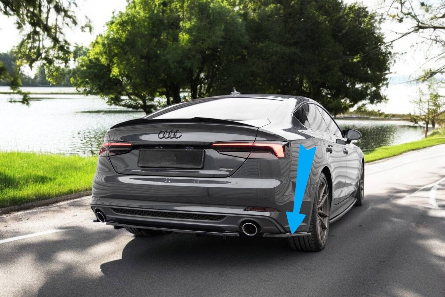 🔥Splitter Laterali Posteriori Adatto Per Audi A5 S-Line F5 Sportback🔥