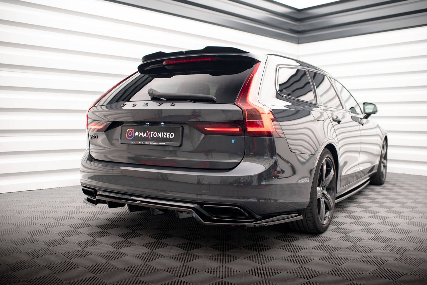 SPOILER adatto per VOLVO V90 R-DESIGN MK2 2016-2020