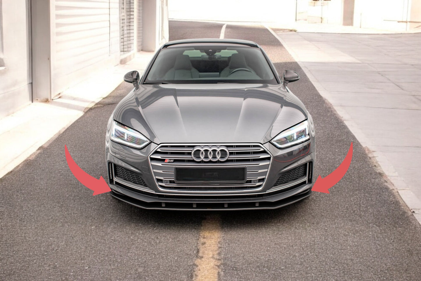 ❤️Splitter anteriore Street Pro adatto perAudi A5 S-Line/S5 Coupe/Sportback F5❤️