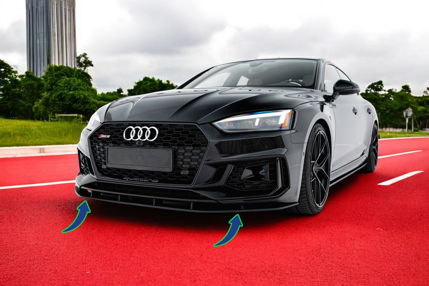 ⭐Splitter anteriore Street Pro Audi RS5 Coupe / Sportback F5⭐