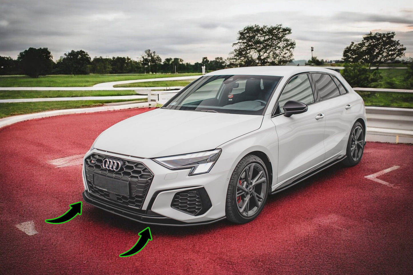 💫Splitter anteriore Street Pro adatto per Audi S3 / A3 S-Line 8Y💫