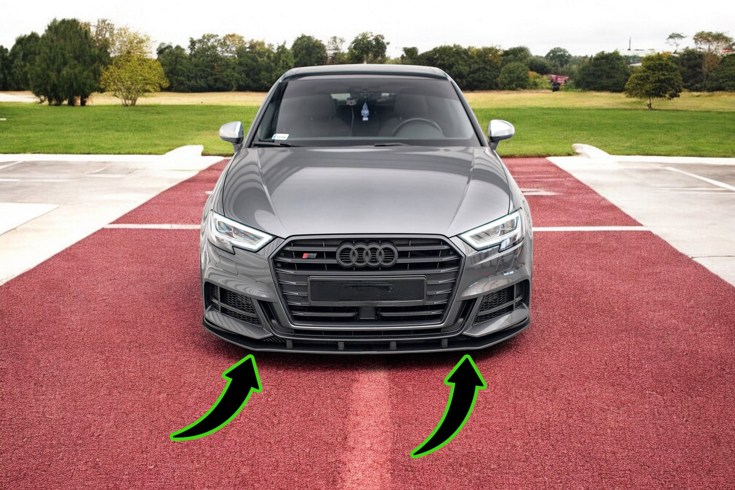🔥Splitter anteriore Street Pro Audi S3 / A3 S-Line Sportback 8V Facelift🔥